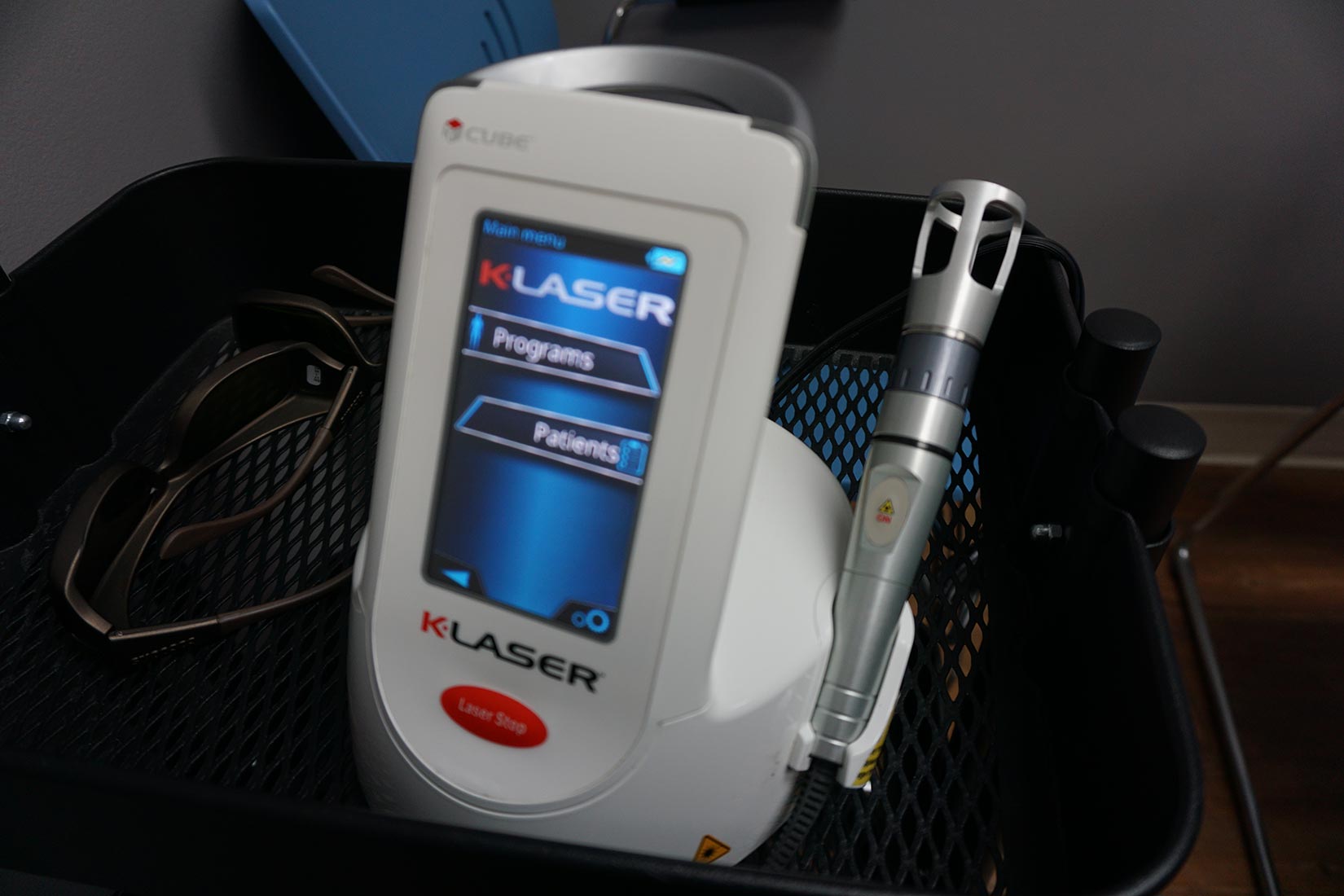 K laser equipment that we use